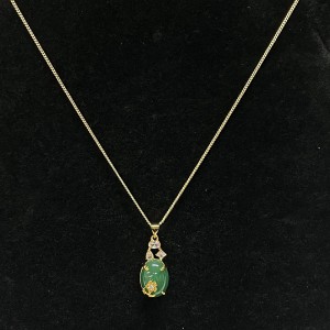 Muince pendant ubhchruthach glas opulent glas le haicinn zircon bán, ór-Suíomh plátáilte, mná galánta\\jewelry \'s jewelry