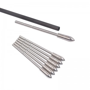 159928 80/100 bliain d\'aois/120 Cruach dhosmálta Cuir isteach pointí le haghaidh saigheada carbóin id3.2mm