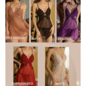 Lingerie sexy. A féach - Trí, gúna duillín alluring le íon - ach fós féin - stíl seductive, ina bhfuil splicing mogalra agus lása, tógtha - I mbranna bra agus oscailte - Ar ais Halter Design899 Praghas:$99.99