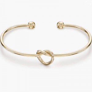 4k Óir plátáilte go deo grá Knot Infinity Bracelets Bangle do Mhná Bracelet Bangle Bangle Inchoigeartaithe do Mhná Óir Galánta-Bracelet cufa oscailte plátáilte le dearadh snaidhm - jewelry íostachnua -aimseartha le haghaidh ca...