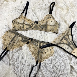 INS Eorpach agus Mheiriceá - stíl lingerie sexy. Antoisceach - tanaí móide - Méid lása lingerie erotic. Tacar bra a fhágann go bhfuil cíocha móra le feiceáilníos lú agus a choisceann sagging (trí cinn - píosa sraith).Wlv255...
