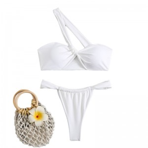Dhá cheann-Píosa Swimsuit. Ceann sexy-Bikini strapless ghualainn le dearadh gan chúl. Feistis snámha trádála eachtraí Eorpacha agus Meiriceánach do QT mórdhíola-25018 Praghas:$79.99