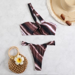 Dhá cheann-Píosa Swimsuit. Ceann sexy-Bikini strapless ghualainn le dearadh gan chúl. Feistis snámha trádála eachtraí Eorpacha agus Meiriceánach do QT mórdhíola-25018 Praghas:$79.99
