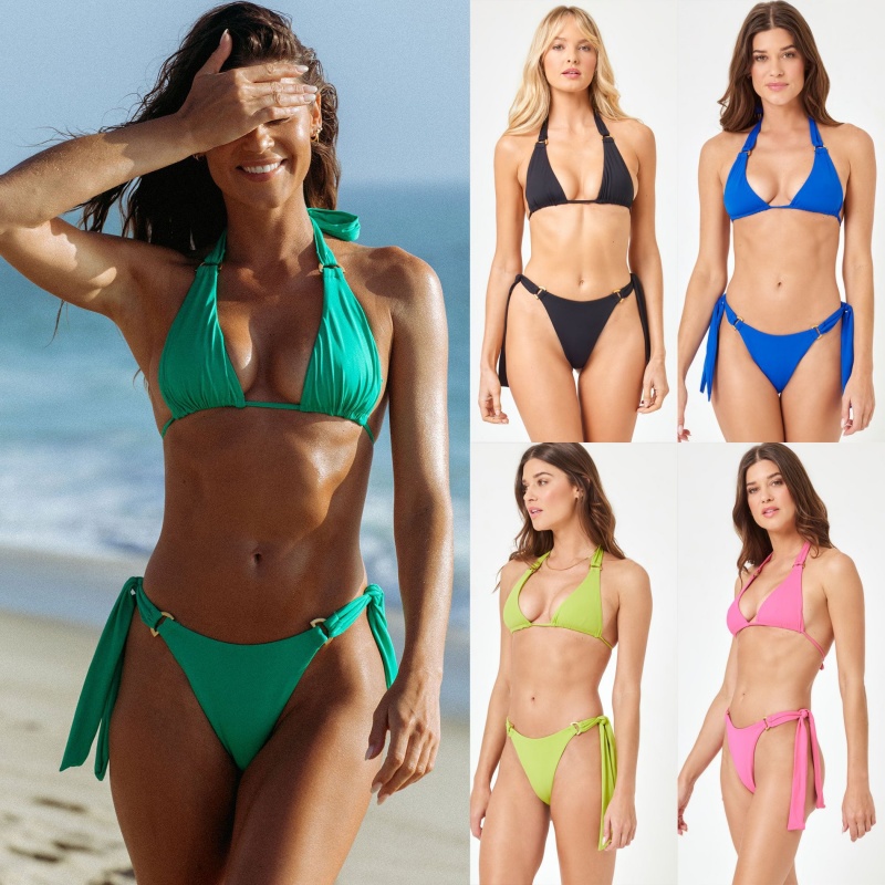 Nua 2025 Eorpach agus Meiriceánach-Stíl Bikinis Trádála Eachtraí. Trí cinn-Cuir feistis snámhanua do mhná, ar fáil i dathanna éagsúla. Dhá cheann-Píosa feistis snámha le dearadh sexy QT25017 Praghas:$79.99