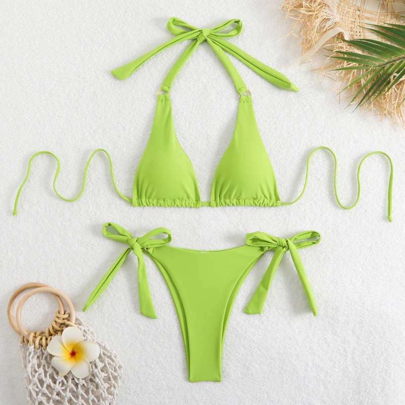 Nua 2025 Eorpach agus Meiriceánach-Stíl Bikinis Trádála Eachtraí. Trí cinn-Cuir feistis snámhanua do mhná, ar fáil i dathanna éagsúla. Dhá cheann-Píosa feistis snámha le dearadh sexy QT25017 Praghas:$79.99