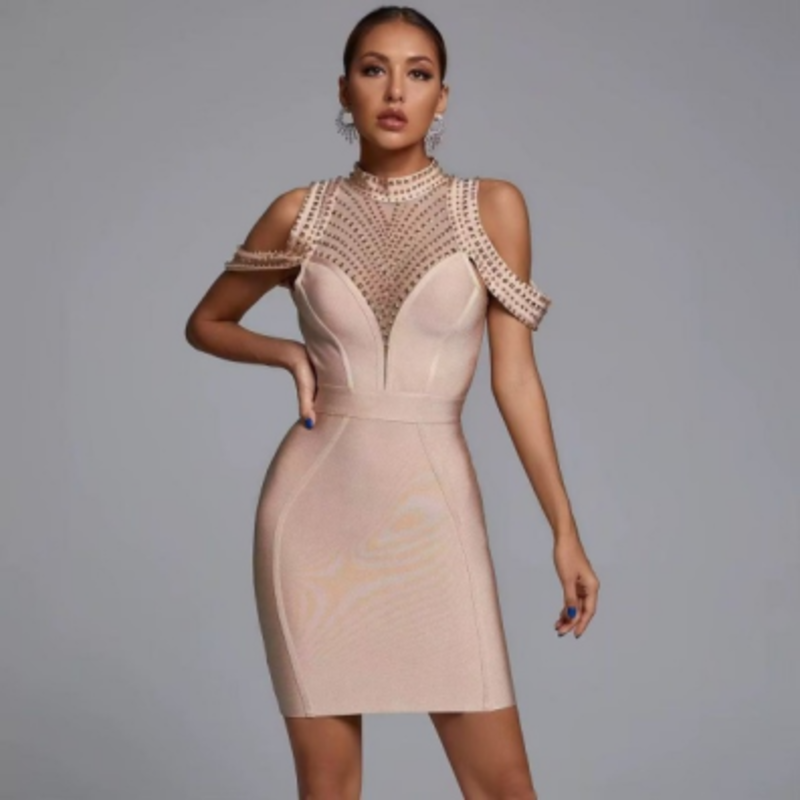 Spaghetti Spaghetti Spaghetti Cniotáil Samhraidh, Gúnaí Comhlacht Strapless Piece Piece