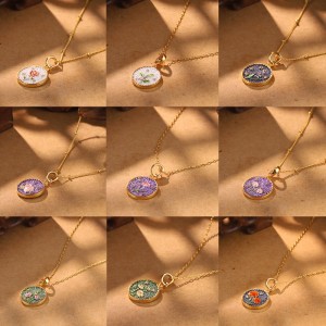 Socraigh jewelry bláthanna miotail